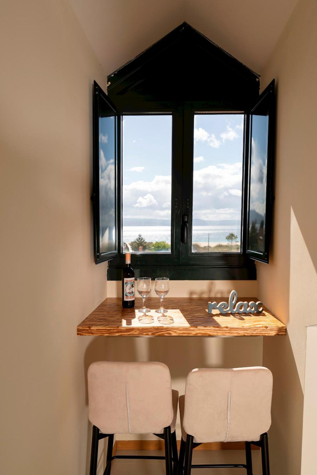 Apartamento Lura De Fisterra Playa De Langosteira En Finisterre Con Vistas Al Mar San Martín de Arriba Esterno foto