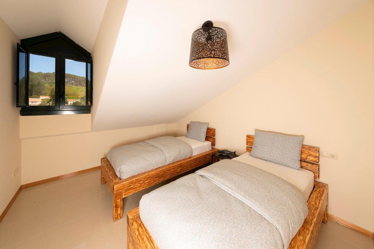 Apartamento Lura De Fisterra Playa De Langosteira En Finisterre Con Vistas Al Mar San Martín de Arriba Esterno foto